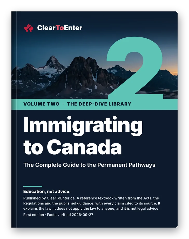 Cover: Volume 2: Immigrating to Canada